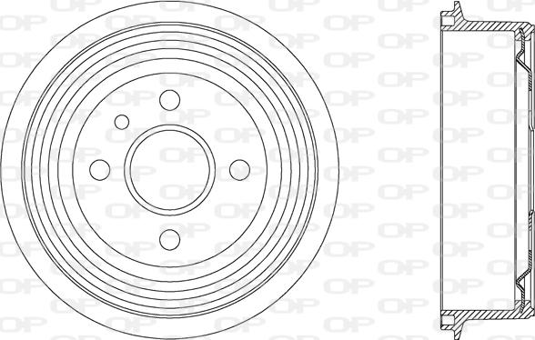 Open Parts BAD9018.20 - Tamburo freno www.autoricambit.com