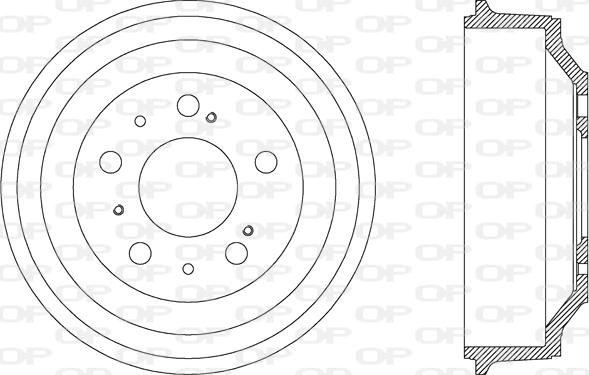 Open Parts BAD9024.10 - Tamburo freno www.autoricambit.com