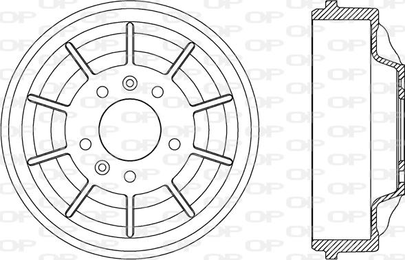 Open Parts BAD9079.10 - Tamburo freno www.autoricambit.com