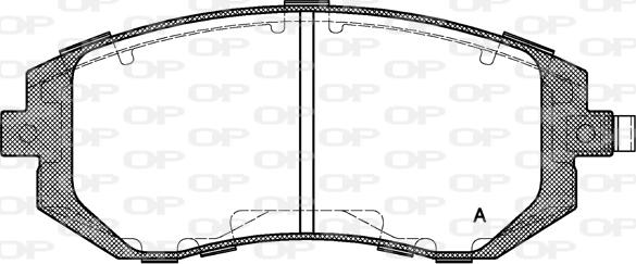 Open Parts BPA0951.02 - Kit pastiglie freno, Freno a disco www.autoricambit.com