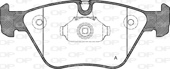 Open Parts BPA0963.00 - Kit pastiglie freno, Freno a disco www.autoricambit.com