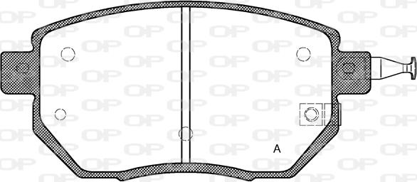 Open Parts BPA0985.02 - Kit pastiglie freno, Freno a disco www.autoricambit.com