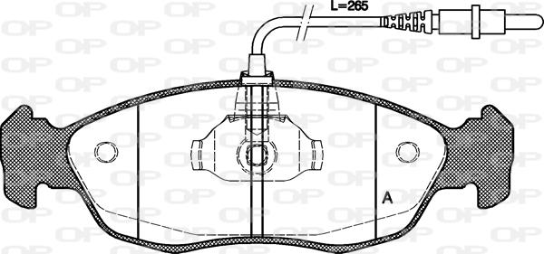 Open Parts BPA0461.02 - Kit pastiglie freno, Freno a disco www.autoricambit.com