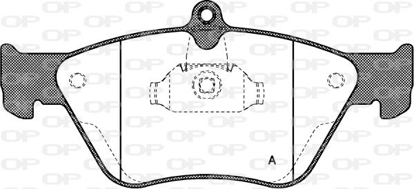 Open Parts BPA0468.00 - Kit pastiglie freno, Freno a disco www.autoricambit.com