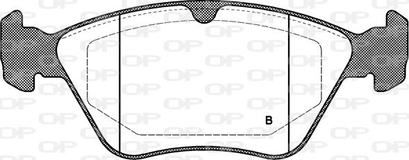 Open Parts BPA0468.00 - Kit pastiglie freno, Freno a disco www.autoricambit.com