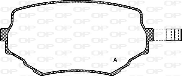 Open Parts BPA0594.02 - Kit pastiglie freno, Freno a disco www.autoricambit.com