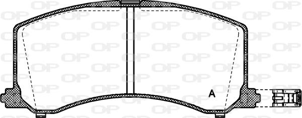 Open Parts BPA0595.02 - Kit pastiglie freno, Freno a disco www.autoricambit.com