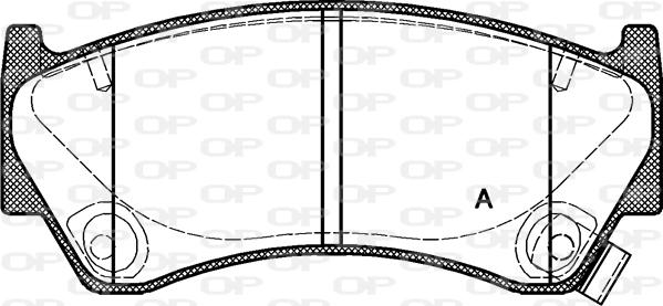 Open Parts BPA0592.12 - Kit pastiglie freno, Freno a disco www.autoricambit.com