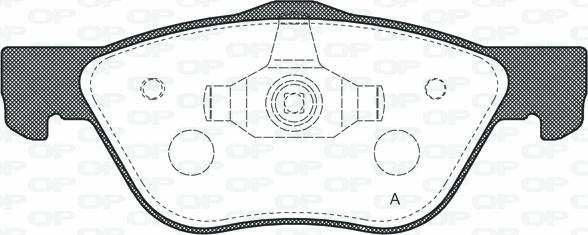 Open Parts BPA0589.20 - Kit pastiglie freno, Freno a disco www.autoricambit.com