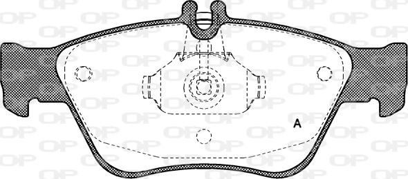 Open Parts BPA0586.00 - Kit pastiglie freno, Freno a disco www.autoricambit.com