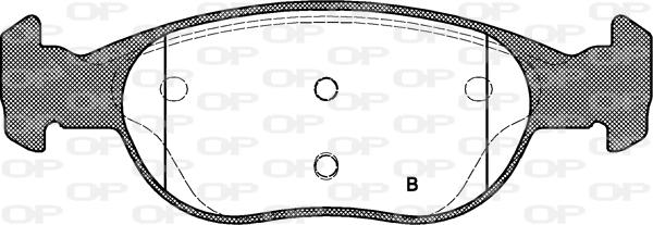 Open Parts BPA0588.11 - Kit pastiglie freno, Freno a disco www.autoricambit.com