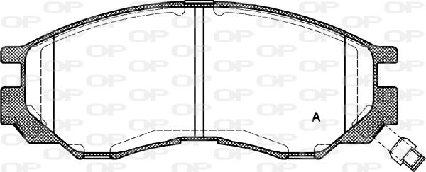 Open Parts BPA0583.00 - Kit pastiglie freno, Freno a disco www.autoricambit.com