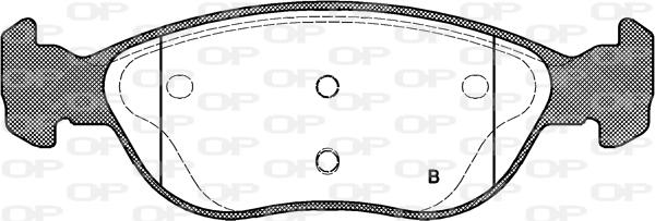 Open Parts BPA0587.21 - Kit pastiglie freno, Freno a disco www.autoricambit.com