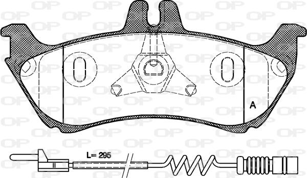 Open Parts BPA0698.11 - Kit pastiglie freno, Freno a disco www.autoricambit.com