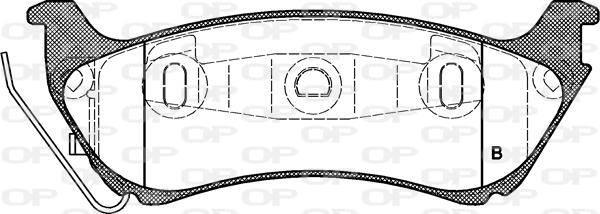 Open Parts BPA0698.11 - Kit pastiglie freno, Freno a disco www.autoricambit.com