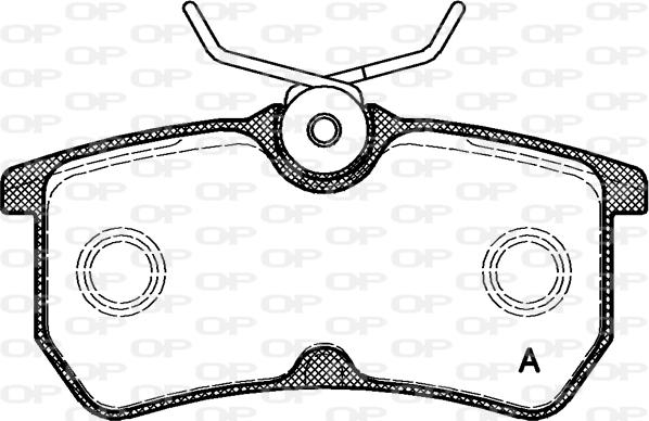 Open Parts BPA0693.00 - Kit pastiglie freno, Freno a disco www.autoricambit.com