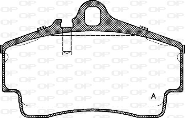 Open Parts BPA0654.00 - Kit pastiglie freno, Freno a disco www.autoricambit.com