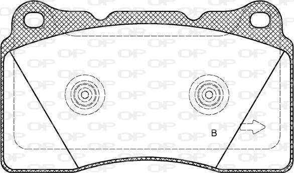Open Parts BPA0666.12 - Kit pastiglie freno, Freno a disco www.autoricambit.com