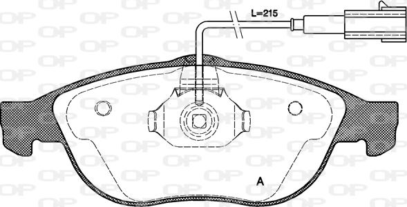 Open Parts BPA0660.11 - Kit pastiglie freno, Freno a disco www.autoricambit.com