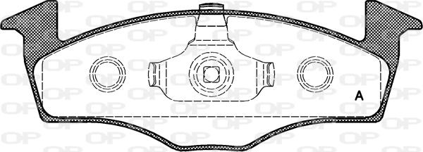 Open Parts BPA0609.00 - Kit pastiglie freno, Freno a disco www.autoricambit.com