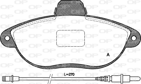 Open Parts BPA0602.02 - Kit pastiglie freno, Freno a disco www.autoricambit.com