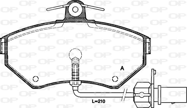 Open Parts BPA0631.12 - Kit pastiglie freno, Freno a disco www.autoricambit.com