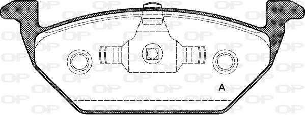 Open Parts BPA0633.20 - Kit pastiglie freno, Freno a disco www.autoricambit.com