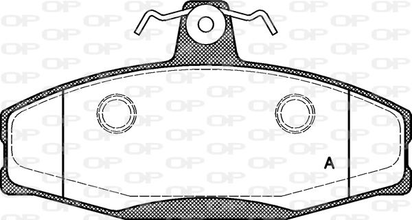 Open Parts BPA0620.20 - Kit pastiglie freno, Freno a disco www.autoricambit.com