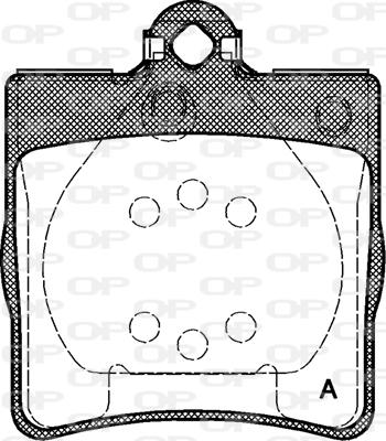 Open Parts BPA0678.00 - Kit pastiglie freno, Freno a disco www.autoricambit.com