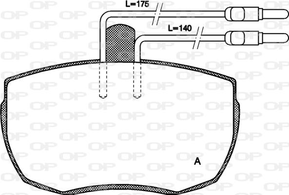 Open Parts BPA0056.04 - Kit pastiglie freno, Freno a disco www.autoricambit.com