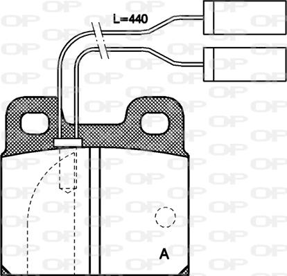 Open Parts BPA0005.01 - Kit pastiglie freno, Freno a disco www.autoricambit.com