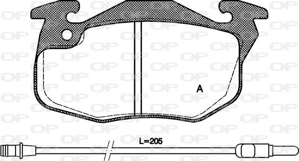 Open Parts BPA0192.12 - Kit pastiglie freno, Freno a disco www.autoricambit.com