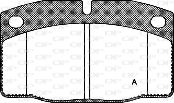 Open Parts BPA0101.20 - Kit pastiglie freno, Freno a disco www.autoricambit.com