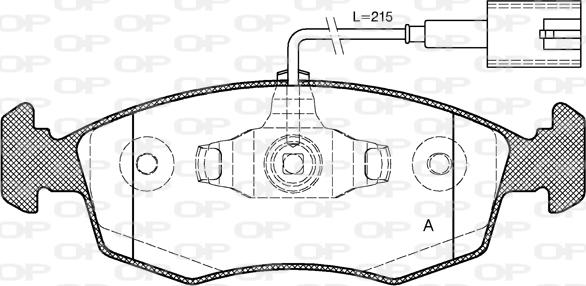 Open Parts BPA0172.52 - Kit pastiglie freno, Freno a disco www.autoricambit.com