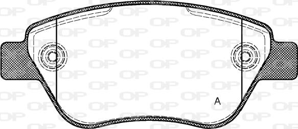 Open Parts BPA0858.30 - Kit pastiglie freno, Freno a disco www.autoricambit.com