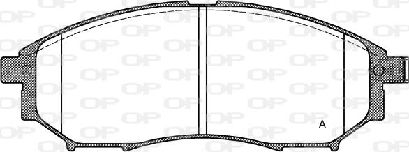 Open Parts BPA0852.14 - Kit pastiglie freno, Freno a disco www.autoricambit.com