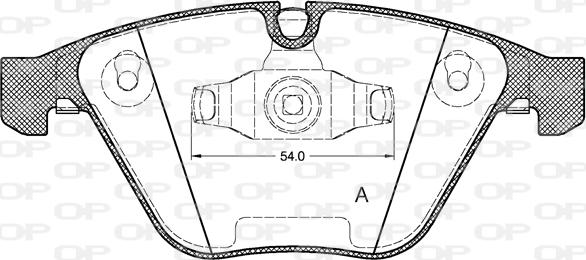 Open Parts BPA0857.10 - Kit pastiglie freno, Freno a disco www.autoricambit.com