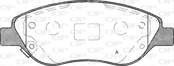 Open Parts BPA0860.12 - Kit pastiglie freno, Freno a disco www.autoricambit.com