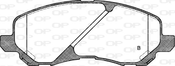 Open Parts BPA0804.20 - Kit pastiglie freno, Freno a disco www.autoricambit.com