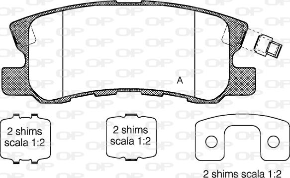 Open Parts BPA0803.22 - Kit pastiglie freno, Freno a disco www.autoricambit.com