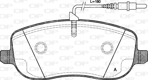 Open Parts BPA0879.12 - Kit pastiglie freno, Freno a disco www.autoricambit.com