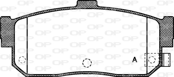 Open Parts BPA0366.22 - Kit pastiglie freno, Freno a disco www.autoricambit.com