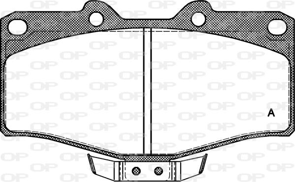 Open Parts BPA0315.04 - Kit pastiglie freno, Freno a disco www.autoricambit.com