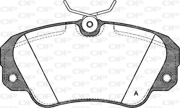 Open Parts BPA0382.00 - Kit pastiglie freno, Freno a disco www.autoricambit.com