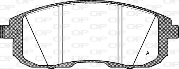 Open Parts BPA0293.14 - Kit pastiglie freno, Freno a disco www.autoricambit.com