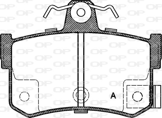 Open Parts BPA0251.12 - Kit pastiglie freno, Freno a disco www.autoricambit.com