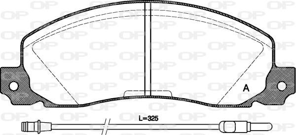 Open Parts BPA0202.02 - Kit pastiglie freno, Freno a disco www.autoricambit.com