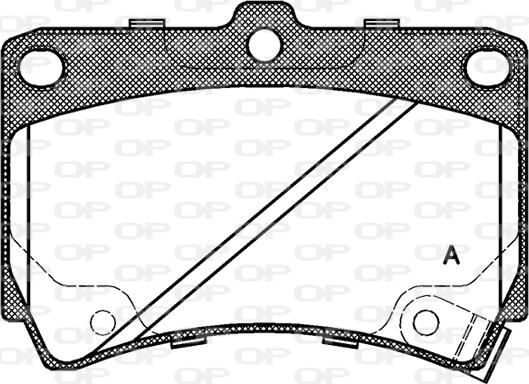 Open Parts BPA0212.42 - Kit pastiglie freno, Freno a disco www.autoricambit.com