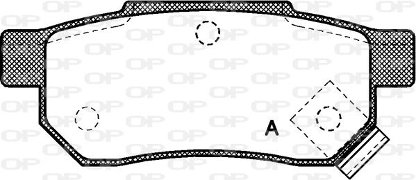 Open Parts BPA0233.02 - Kit pastiglie freno, Freno a disco www.autoricambit.com