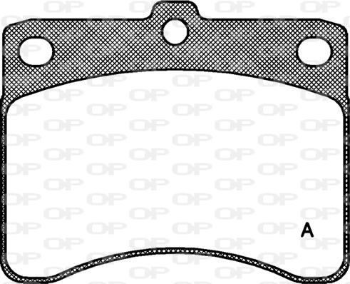 Open Parts BPA0232.00 - Kit pastiglie freno, Freno a disco www.autoricambit.com